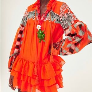 COPY - Iris Apfel X H&M HM Flounce Hemmed Tunic Orange Size MED RARE SIZE Sold …